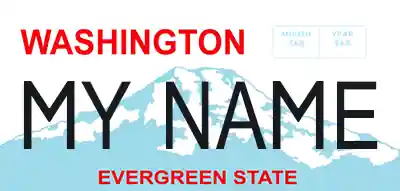 Washington License Plate