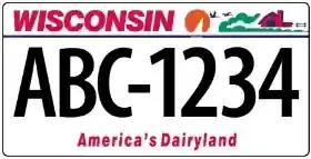 Wisconsin License Plate